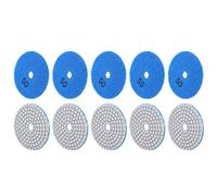Stylebest 10 Pièces Disques Abrasifs 3 "avec Poudre de Diamant Durables pour Polir les Pierres de Béton de Marbre 50 Maille