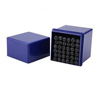 Stylebest 36 Pièces en Acier Alphabet Lettre et Numéro Poinçon Ensemble de Poinçons, 5mm en Acier au Carbone Poinçon Matrice Outil Kit pour Papier Cuir Plastique Bois Métal Bricolage