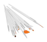 Stylebest Ensemble de 15 Pinceaux pour Nail Art, Brosses à Cheveux Professionnelles en Nylon pour le Dessin, Outil de Bricolage pour la Maison ou le Salon (Set de pinceaux à peinture à l'huile 15