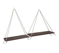 Stylebest Ensemble de 2 étagères de Rangement Murales en Bois, élégantes, Flottantes, Jardinières Suspendues pour Décoration de Salon, Couleur Bois Naturel (Couleur Vintage)