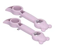 Stylebest Ensemble D'ouvre-bouteille Manuel 4 en 1 pour Cuisine, et Fêtes, Compact et Facile à Utiliser, fabriqué en PP Durable et en Acier Inoxydable, 2 Unités (Violette)