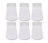 Stylebest Étagères à Chaussures Flottantes, Lot de 6, Présentoir à Chaussures en Acrylique Durable pour Collection de Baskets, Montage Mural (Blanche)
