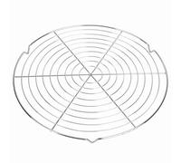 Stylebest Filet de Gril en pour Barbecue de Forme Ronde, Support de Barbecue Durable pour Camping en Plein Air Pique-nique 32,5 Cm en Métal 1 unité
