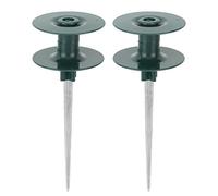 Stylebest Guide de Tuyau D'arrosage Universel, Support Solide et Robuste pour Parterres de Fleurs, 2 Pièces, Alliage de Zinc ABS étanche