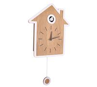 Stylebest Horloge à Coucou Moderne de Style Nordique, Horloge Pivotante Mignonne pour la Décoration de la Maison, Design élégant coloré (Blanc élégant)