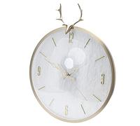 Stylebest Horloge Murale à Pendule Moderne au Design élégant pour la Décoration du Salon et du Bureau, 35,5 X 66 Cm, Cuivre