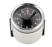 Stylebest Jauge D'horloge Universelle à Rétroéclairage Rouge de 2 Pouces, Compteur Horaire de Haute Précision pour Voiture, Bateau, Yacht, Montre à Cadran de 52 Mm, Matériau en Acier Inoxydable