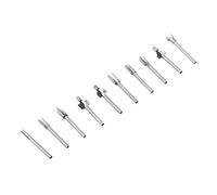 Stylebest Jeu D'embouts de Routeur en Acier Rapide, 10 Pièces, pour le Travail du Bois et le Fraisage, Mini Outils à Tige de 1/8 Pouces