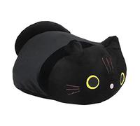 Stylebest Jouet en Peluche Chat de Dessin animé, Oreiller Rond en Coton Doux pour la Décoration de la Maison, 1 Pièce
