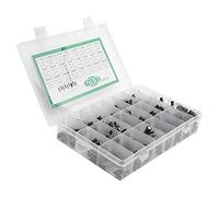 Stylebest Kit de Condensateur électrolytique, Assortiment Complet de Composants électroniques pour L'entretien avec Matériau en Aluminium Noir, 500 Pièces