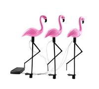 Stylebest Lampe Solaire de Pelouse LED Flamingo 3 en 1 pour la Décoration de Jardin avec de Belles Couleurs, étanche, Facile à Installer, Parfaite pour la Cour et Le Patio