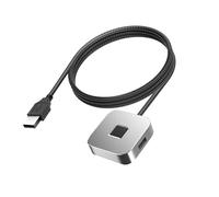 Stylebest Lecteur d'empreintes Digitales USB avec Technologie Tactile à | Matériau en alliage de zinc, reconnaissance rapide en moins de 0,3 s, prise en charge multi-comptes