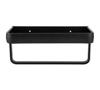 Stylebest Organisateur D'étagère de Salle de Bain de 30cm, Support de Rangement Mural en Aluminium Durable pour Serviettes et Fournitures de Salle de Bain (Monocouche avec Poteau)