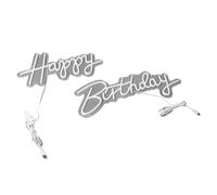 Stylebest Panneau Lumineux Néon Joyeux Anniversaire, Couleur Vive, alimenté par USB, pour Fêtes, Mariages, Décoration de Maison, 55x21cm