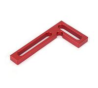 Stylebest Règle Carrée en Alliage D'aluminium pour le Travail du Bois, Outil Durable à Angle Droit pour les Projets de Mesure et D'encadrement de Précision 10 * 5 * 0.8cm