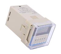 Stylebest Relais de Temps à Affichage Numérique LED, Contrôle de Retard Réglable pour L'automatisation Industrielle 5A AC220V Plastique 1 Pièce (AC380V)