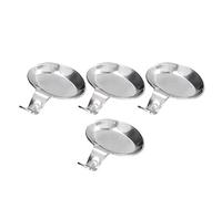 Stylebest Repose-cuillère en Acier Inoxydable, 4 Pièces, Conception Compacte et Durable pour la Maison, les Restaurants, Accessoires de Cuisine, 2,8x3,3 Pouces
