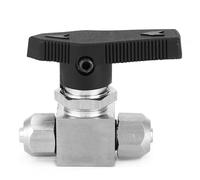 Stylebest Robinet à Tournant Sphérique Droit en Acier Inoxydable, Matériau 304 Durable pour les Applications D'eau, de Pétrole et de Gaz, adapté aux équipements Pneumatiques, 7 Tailles (Directement