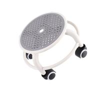 Stylebest Tabouret Bas Roulant avec Roues Universelles, Design Confortable et élégant, Parfait pour Un Usage Domestique, Matière Plastique (Gris)