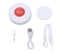 Stylebest Téléavertisseur WiFi pour Soignant, Alarme de Bouton d'urgence WiFi Smart SOS avec Tuya Smart App Appel SOS à Distance pour à Domicile Personnes âgées Handicapées