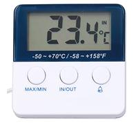 Stylebest Thermomètre Intérieur Extérieur Hygromètre Haute Précision Fonction D'alarme pour Maison Cuisine Bureau 6,1 X 6,1 Cm ABS