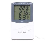 Stylebest Thermomètre Numérique et Humidimètre Intérieur Extérieur avec Sonde pour la de la Température du Bureau à Domicile ABS 12,5 X 7 Cm