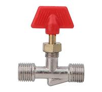 Stylebest Vanne à Pointeau, Vanne à Bille Flottante en Laiton 1/4 Po | Coupleur rapide universel, raccord fileté, adapté aux compresseurs d\'air, jeu de 5 pièces, comprend un interrupteur de