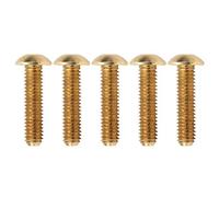 Stylebest Vis à Douille Hexagonale M4 à Tête Demi-ronde, 50 Pièces, Attaches en Cuivre Pur pour les Réparations à Domicile (M4*16mm)
