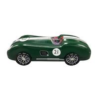 stylebox Boîte métallique en forme de voiture de sport avec roues pivotantes Speedster N°21 Vert, volume : 1,5 l, dimensions : 27 x 12 x 8 cm