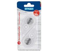 STYLEX 31039 Lot de 2 rouleaux correcteurs, largeur de bande 5 mm, longueur du ruban 6 m, réécriture instantanée, corrige rapidement et avec précision sur n'importe quel papier