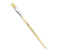Stylex 35087 Pinceau plat à poils naturels pour peinture avec couverture, températures, aquarelle, huile et acrylique, idéal pour l'école, Multicolore