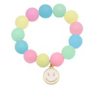 Stylex 57011 - Bracelet-gomme « time 4 fun », gomme pour effacer les traits de crayon, bracelet élastique à perles avec breloque smiley