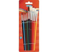 Stylex - 2051203 - Ensemble De Pinceaux pour L'école - 10 Pièces