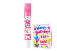 Stylo 3D Colorés, Créatifs, Sûrs, 3D, Sécurisés, Bricolage DIY | Stylos à Bulles École Travaux Manuels Impression Pour Classe Maternelle Crèche Fête Anniversaire 10ML rose