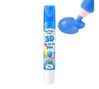 Stylo 3D Colorés Sûrs à Séchage Rapide et Fluides pour Loisirs Créatifs | Stylos à Bulles École Travaux Manuels Impression Pour Classe Maternelle Crèche Fête Anniversaire 10ML bleu