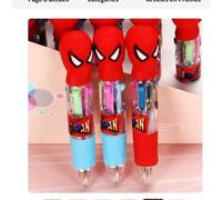 Stylo 4 couleurs Spiderman Lot de 3