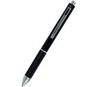 ONLINE Multipen 4-en-1 Noir | Stylo et crayon | Métal multifonctionnel | 3 couleurs (bleu, noir, rouge) + mine de crayon | Inclus gomme à effacer