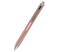Online stylo à bille 4-en-1 rosegold | métallique et multifonctionnel | 3 mines pour stylo en bleu, noir et rouge, et une mine de crayon à papier | inclus gomme à effacer