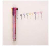 Stylo À Bille 8 Couleurs Avec Recharge De 0,5 Mm, Design Rétractable, Idéal Pour La Prise De Notes Et Les Idées Cadeaux