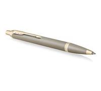 Parker Stylo bille IM Touche Finale finition grès, pointe moyenne, encre bleue, coffret cadeau