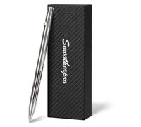 Stylo à bille à mécanisme de culasse miniature, en acier inoxydable, avec cartouches Parker, 0,7 mm, et 2 cartouches de rechange