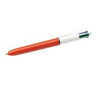 Stylo bille Bic 4 couleurs - rétractable pointe 0,8 mm - écriture fine