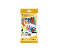 Stylo à bille Cristal Large Multicolor, sachet de 10