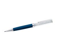 Stylo à bille Crystalline, Bleu, Laqué bleu, métal chromé OS