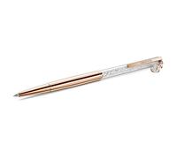 Stylo à bille Crystalline, Cygne, Placage de ton or rosé OS