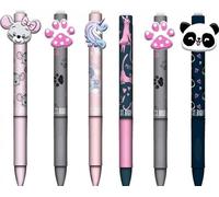 Stylo à bille effaçable automatique avec grip ergonomique girls p36, mix price per piece