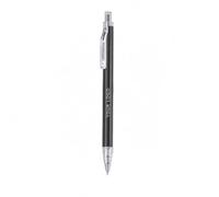 Stylo à bille en aluminium recyclé moderne personnalisé avec clip transparent, bouton poussoir, recharge d'encre bleue jumbo, stylo d'écriture cylindrique pour bureau, école et usage promotionnel