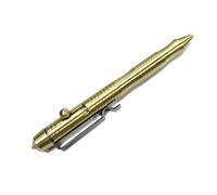Stylo à bille en laiton massif avec recharge rétractable et action de boulon portable sensible signature pour bureau d'affaires 0,5 mm 1 pièce