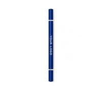 Stylo à bille et crayon éternel personnalisé 2 en 1, instrument d'écriture à double extrémité, encre bleue, recharge jumbo, corps ABS finition métallique