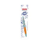 Herlitz Stylo à bille rétractable my.pen turquoise/orange